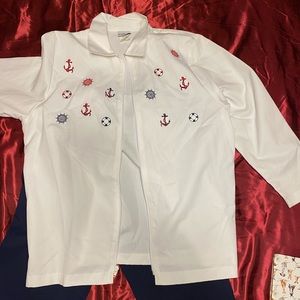 90’s Vintage Nautical Zippered Jacket
